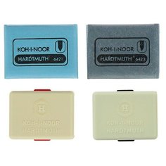 Набор ластиков-клячек 4шт Koh-I-Noor 6421/18, 6421/18, 6422/15, 6426/15, 3 син, 1 красн 4833392