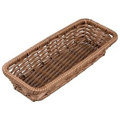 Корзина плетеная для хлеба прямоугольная, коричневый, дерево, 9015F/E02, Prohotel