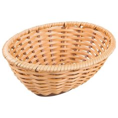 Корзина плетеная для хлеба овальная, золотой, дерево, 9004/E03, Prohotel