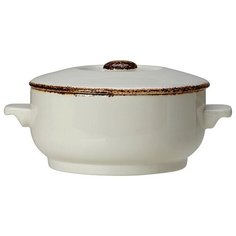 Бульонная чашка с крышкой «Браун дэппл», 0,425 л., 12 см., коричневый, фарфор, 17140828, Steelite