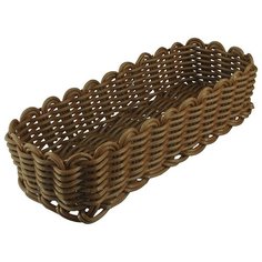Корзина плетеная для хлеба прямоугольная, коричневый, дерево, 3135/B30B, Prohotel