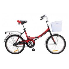 Велосипед Torrent Sputnik + корзина, черн-красный