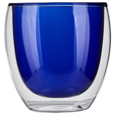 Бокал двойные стенки «Проотель», 0,25 л., 8 см., синий, стекло, DC020/1, Prohotel