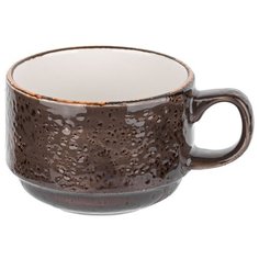 Чашка чайная «Крафт», 0,225 л., 8 см., серый, фарфор, 11540217, Steelite
