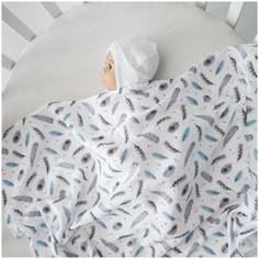 Пеленка муслиновая Amarobaby Rainbow Бохо 135х115