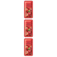 Йогуртовая маска Skinlite Клубника, с коллагеном, 10 мл, 3 шт