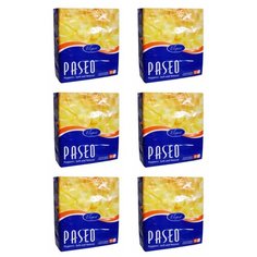 Салфетки PASEO LUNCHEON столовые сервировочные рифленые 2-х слойные 32 на 32 см 50 шт, 6 упаковок