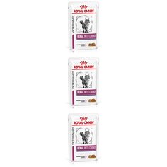 Корм консервированный для кошек Royal Canin , Фелин Ренал, цыпленок, 85 гр, 3 шт