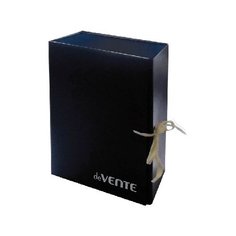 Короб архивный 150мм deVENTE, А4 бумвинил, 2 завязки, синий 3010568