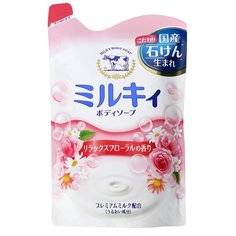 Увлажняющее молочное жидкое мыло COW, milky body soap, для тела, цветочный аромат, 430 мл