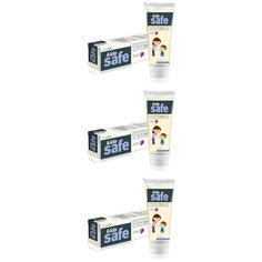 Зубная паста детская Lion Kids safe "Виноград", 90 г, 3 шт
