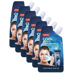 Очищающая и освежающая маска-пленка Yeppen Skin для охлаждения лица 20 гр 6 шт