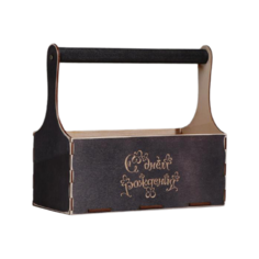 Кашпо Дарим красиво Мэлони Дэмур С Днём Рождения 24×12×22 см венге