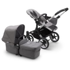 Коляска 2 в1 Bugaboo (Бугабу) Donkey 3 Complete ALU/GREY MELANGE-GREY MELANGE 180154GM01