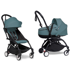 Коляска 2 в 1 BabyZen (Бэбизен) YOYO2 Bassinet Aqua рама черная