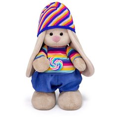 Мягкая игрушка Budi Basa в подарочной коробке - Зайка Ми - Карамель, Полосатый вихрь, 25см Basik&Co