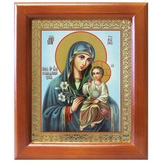 Икона Божией Матери "Неувядаемый Цвет", рамка 12,5*14,5 см Соборъная лавка