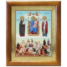 Икона Божией Матери "Экономисса", деревянная рамка 17,5*20,5 Соборъная лавка