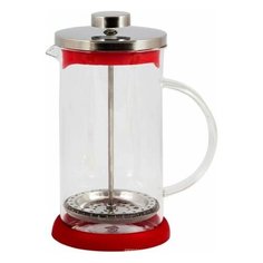 Чайник френч-пресс стекло Mallony Rubino 800 мл красный