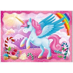 Пазл Trefl 35х48х54х70 деталей: Волшебный мир единорогов