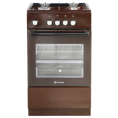 Плита газовая De Luxe 5040.48г(щ) 014, коричневый