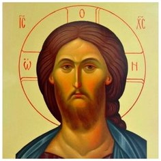 Алмазная мозаика без подрамника, частичное заполнение «Спаситель» 40?50 см Сима ленд