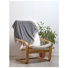 Плед-покрывало для новорожденных Airwool, 100% шерсть, цвет серый меланж