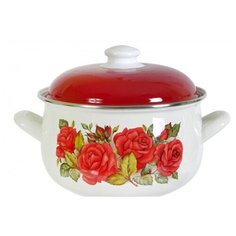 Кастрюля Interos Розы 5,7 л Интерос