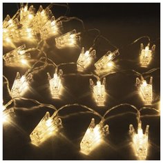 Гирлянда светодиодная Funray "Прищепки" SE-CLIPS-330WW