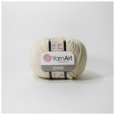 Пряжа YarnArt Jeans, 55 % хлопок, 45 % акрил, 50 г, 160 м, 2 шт 05 лен