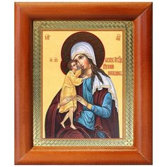 Икона Божией Матери "Взыскание погибших", деревянная рамка 8*9,5 см Соборъная лавка