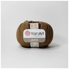 Пряжа YarnArt Jeans, 55 % хлопок, 45 % акрил, 50 г, 160 м, 2 шт 40 коричневый