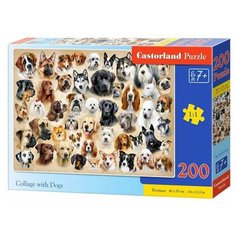 Пазл Castorland 200 деталей: Породы собак, коллаж