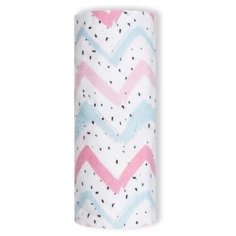 Многоразовая пеленка Loombee фланелевая 100x100 см, розовый/голубой