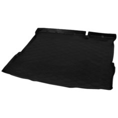 Коврик в багажник автомобиля Rival для Lada Xray хэтчбек 2015-н. в./Xray Cross хэтчбек 2018-н. в. (без полки, с пластиковой накладкой в проеме багажника), полиуретан, 16007005