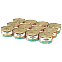 GOURMET GOLD нежная начинка для взрослых кошек с тунцом (85 гр х 12 шт)