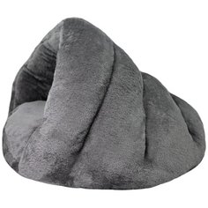 Домик-конура для животных, для кошек, для собак, "Не Один Дома" Воздушная подушка, серый металлик