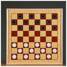 Десятое Королевство Настольная игра "Шашки", 36 шт, d=5.5 см, толщина 4 мм