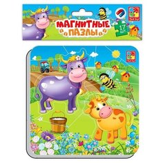 Vladi Toys Магнитные пазлы «Корова и теленок