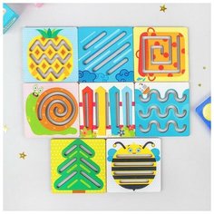 WoodLand Toys Линейки- трафареты: 10 ? 10 ? 0.4 см «Ассорти» рисунок наклеен