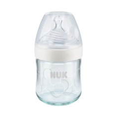 NUK Nature Sense бутылочка с соской из силикона, 120 мл, белый