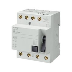 Выключатель дифференциального тока (УЗО) 4п 25А 30 мА АС SIEMENS 5SM3342-6