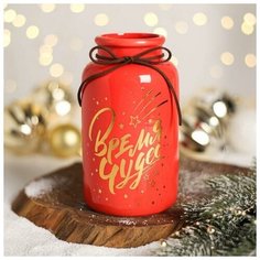 Зимнее волшебство Ваза «Время волшебства», цвет красный