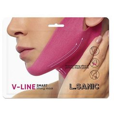 L. Sanic V Line Smart Lifting Mask Маска-бандаж для коррекции овала лица, 1 шт L’Sanic