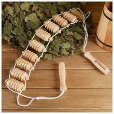 Добропаровъ Массажер- лента банный "Добропаровъ" роликовый, зубчатый