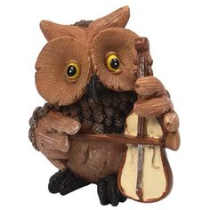 Фигурка декоративная "Сова с виолончелью", арт. 75667 Феникс Present