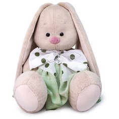 Мягкая игрушка BUDI BASA Зайка Ми в платье с бантом 18 см (SidS-401)