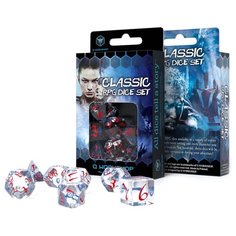 Набор кубиков "Классика эльфийский", 7 шт прозрачно- красный Pandoras Box Studio