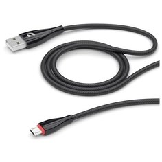 Дата- кабель Ceramic USB - micro USB, 1м, черный, Deppa (72285)