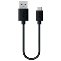 Дата- кабель USB- A - USB- C, USB 2.0, 2.4A, 1.2м, черный, Deppa (72301)